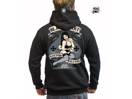 Pánská Mikina BLACK HEART HOT ROD BELL ZIP